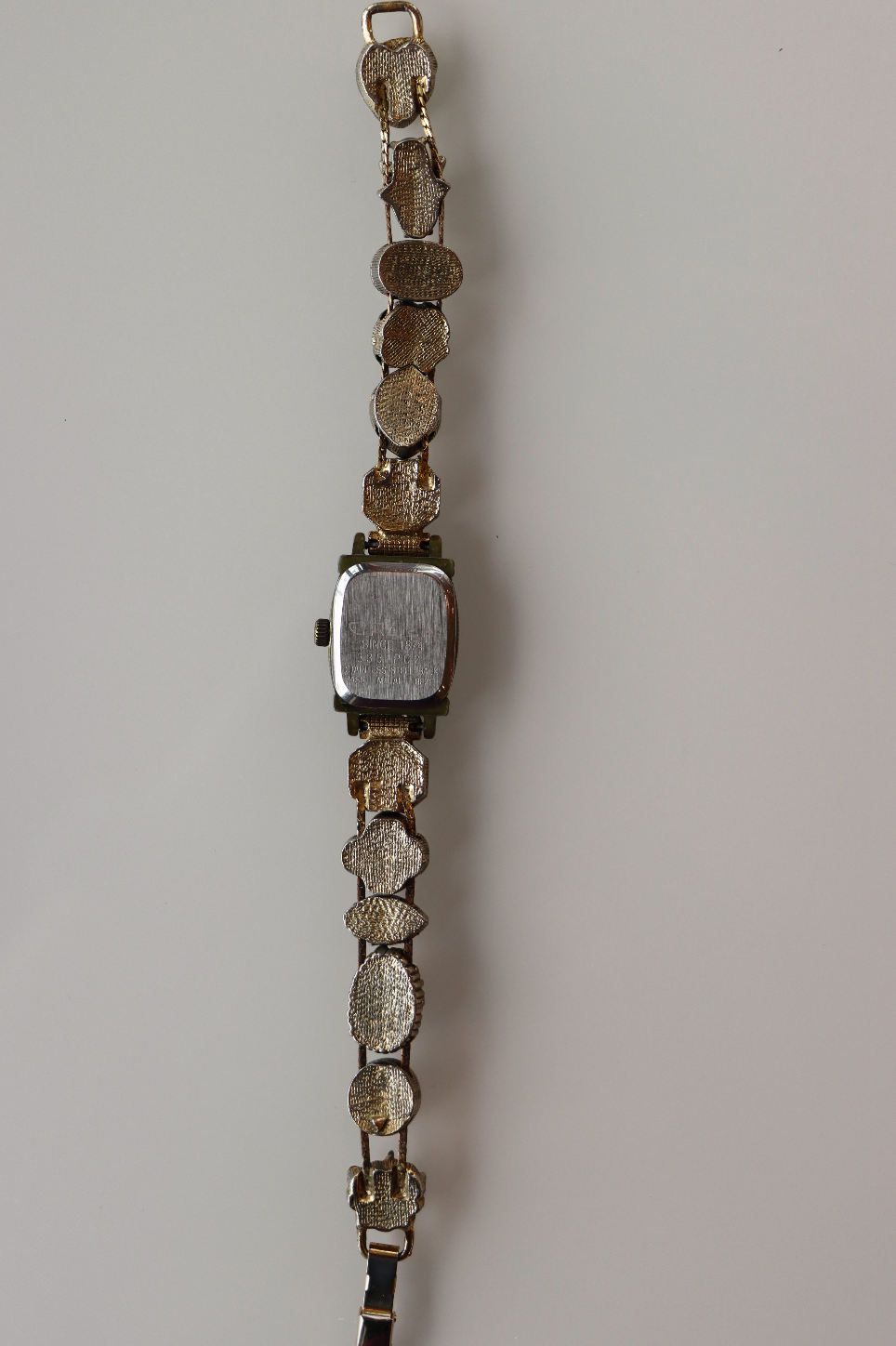 Gruen Vintage Gold Tone Multi Stone Watch