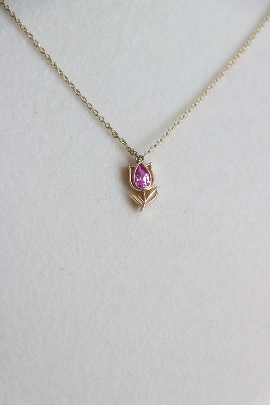 Forever Bloom- 14k Gold Tulip