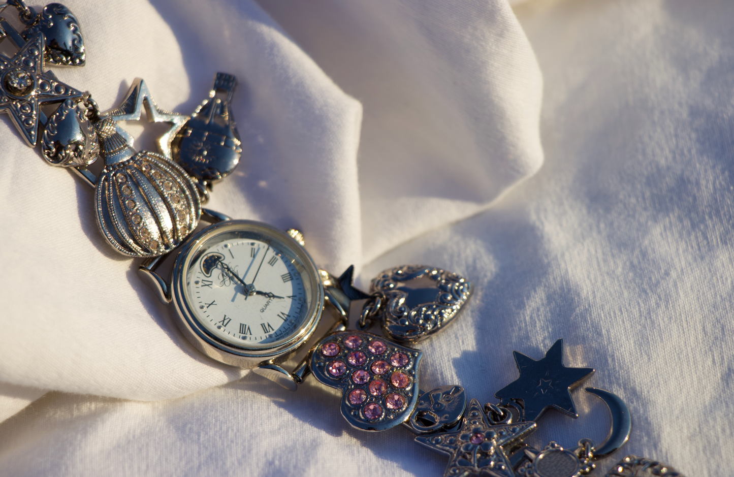 Vintage Kirk's Folly Silver Charm Watch