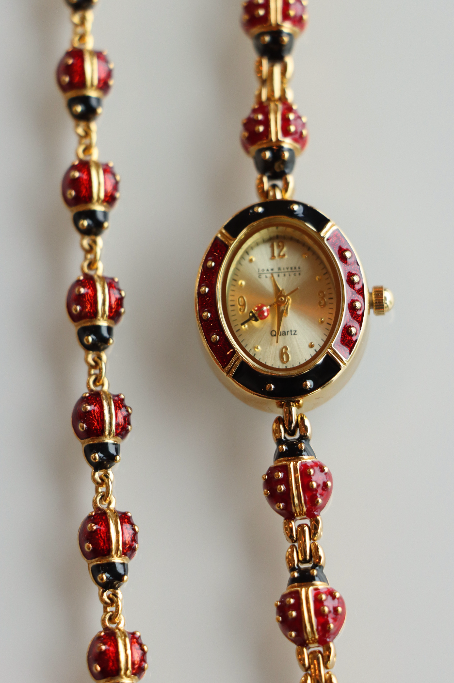 Joan Rivers Ladybug Watch and Bracelete